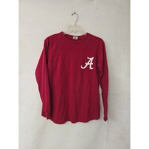 Pressbox Alabama Crimson Tide Shirt Womens Small Red Roll Tide Long Sleeve Tee